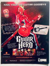Cargar imagen en el visor de la galería, Guitar Hero - PS2 - Original Vintage Advertisement - Print Ads - Laminated A4 Poster