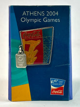 Load image into Gallery viewer, Athens 2004 Olympic Summer Games Coca-Coca Pin Collection (Set of 5)