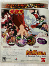 Cargar imagen en el visor de la galería, InuYasha: A Feudal Fairy Tale - PlayStation - Original Vintage Advertisement - Print Ads - Laminated A4 Poster