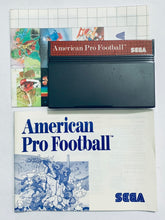Cargar imagen en el visor de la galería, American Pro Football - Sega Master System - SMS - PAL - CIB (7020)