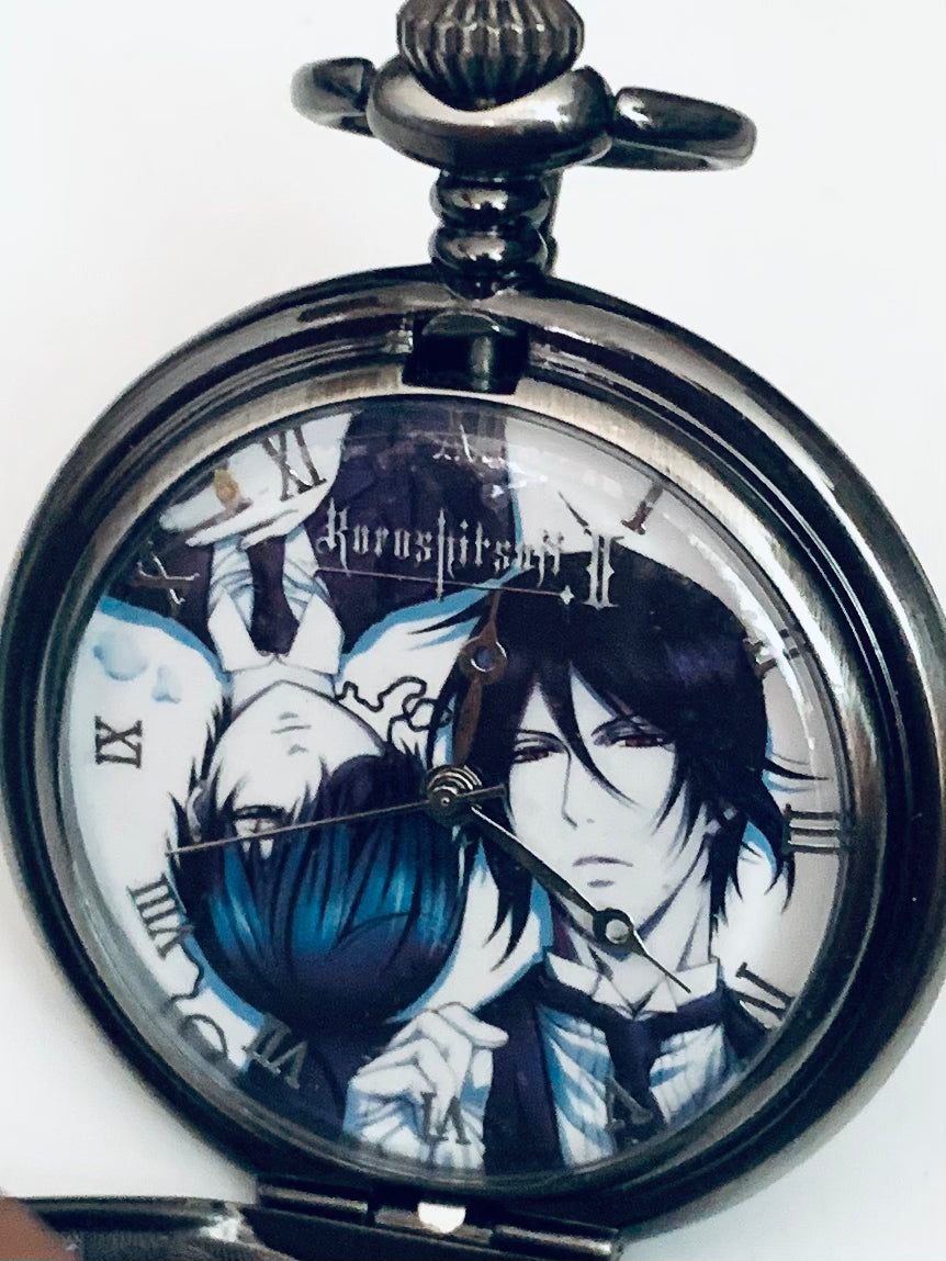 Kuroshitsuji 2 Ciel Phantomhive Sebastian Michaelis Pocket Watch