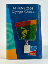 Load image into Gallery viewer, Athens 2004 Olympic Summer Games Coca-Coca Pin Collection (Set of 5)