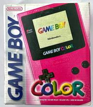 Cargar imagen en el visor de la galería, GameBoy Color (Pink) - Game Boy GBC - Box & Manual (CGB-S-RA-EUR)