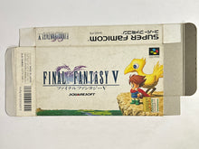 Load image into Gallery viewer, Final Fantasy V - Super Famicom - Box (SHVC-F5)