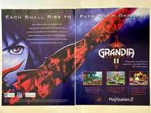Cargar imagen en el visor de la galería, Grandia II - PS2 - Original Vintage Advertisement - Print Ads - Laminated A3 Poster