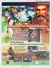 Load image into Gallery viewer, Dynasty Warriors 2 - PS2 - Original Vintage Advertisement - Print Ads - Laminated A4 Poster