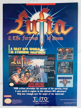 Load image into Gallery viewer, Lufia & the Fortress of Doom - SNES - Original Vintage Advertisement - Print Ads - Laminated A4 Poster