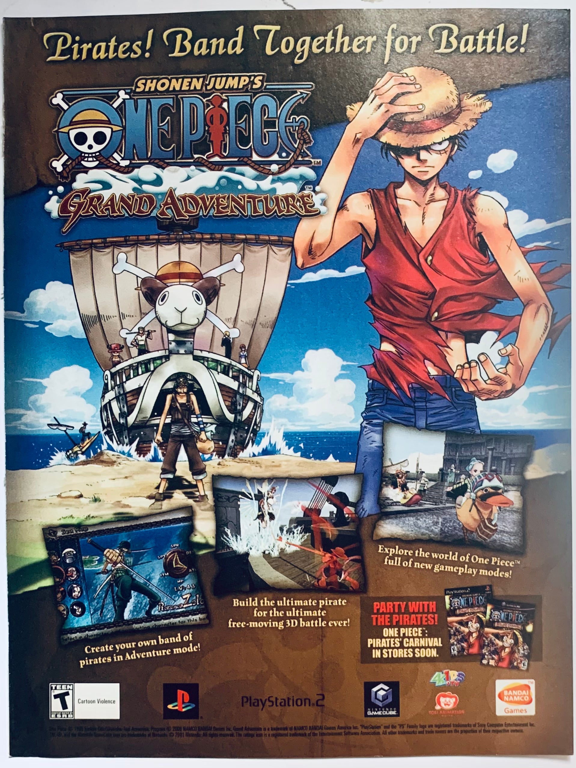 One Piece Grand Adventure - PS2 NGC - Original Vintage