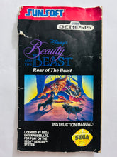 Cargar imagen en el visor de la galería, Disney's Beauty and the Beast: Roar of the Beast - Sega Genesis - NTSC - Box & Manual (T-15116)