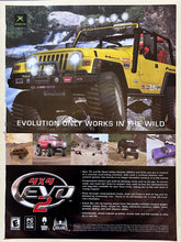 Load image into Gallery viewer, 4x4 EVO 2 - Xbox - Original Vintage Advertisement - Print Ads - Laminated A4 Poster