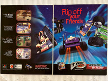 Cargar imagen en el visor de la galería, Tyco R/C: Assault with a Battery - PlayStation - Original Vintage Advertisement - Print Ads - Laminated A3 Poster