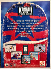 Load image into Gallery viewer, Nagano Winter Olympics ‘98 - N64 PlayStation - Original Vintage Advertisement - Print Ads - Laminated A4 Poster