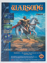 Load image into Gallery viewer, Warsong - Genesis - Original Vintage Advertisement - Print Ads - Laminated A4 Poster