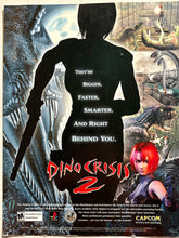 Cargar imagen en el visor de la galería, Dino Crisis 2 - PlayStation - Original Vintage Advertisement - Print Ads - Laminated A4 Poster