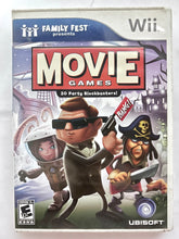 Cargar imagen en el visor de la galería, Family Fest Presents Movie Games - Nintendo Wii / Wii U - NTSC - Box & Manual (RVL-RVQE-USA)