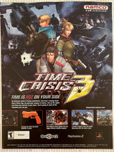 Cargar imagen en el visor de la galería, Time Crisis 3 - PS2 - Original Vintage Advertisement - Print Ads - Laminated A4 Poster