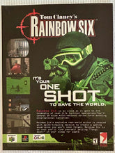 Cargar imagen en el visor de la galería, Tom Clancy’s Rainbow Six - PS1 N64 GBC - Original Vintage Advertisement - Print Ads - Laminated A4 Poster