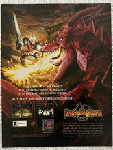 Load image into Gallery viewer, Dragon Valor - PlayStation - Original Vintage Advertisement - Print Ads - Laminated A4 Poster
