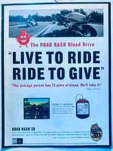 Cargar imagen en el visor de la galería, Road Rash 3D - PlayStation - Original Vintage Advertisement - Print Ads - Laminated A4 Poster