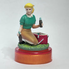 Load image into Gallery viewer, Picnic Cooler and Woman - Mini Figure - Bottle Cap (6)