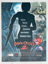 Cargar imagen en el visor de la galería, Dino Crisis 2 - PlayStation - Original Vintage Advertisement - Print Ads - Laminated A4 Poster
