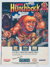 Cargar imagen en el visor de la galería, Super Hunchback - NES GB - Original Vintage Advertisement - Print Ads - Laminated A4 Poster