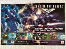 Load image into Gallery viewer, Zone of the Enders: The 2nd Runner - PS2 - Original Vintage Advertisement - Print Ads - Laminated A3 Poster