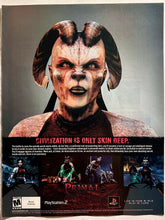 Cargar imagen en el visor de la galería, Primal - PS2 - Original Vintage Advertisement - Print Ads - Laminated A4 Poster