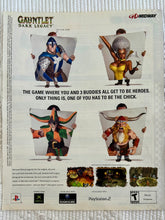 Load image into Gallery viewer, Gauntlet Dark Legacy - PS2/Xbox/Game Cube - Original Vintage Advertisement - Print Ads - Laminated A4 Poster