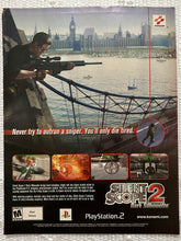 Cargar imagen en el visor de la galería, Silent Scope 2: Dark Silhouette - PS2 - Original Vintage Advertisement - Print Ads - Laminated A4 Poster