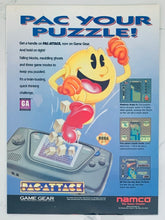 Load image into Gallery viewer, Pac-Attack - Game Gear - Original Vintage Advertisement - Print Ads - Laminated A4 Poster