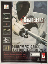 Cargar imagen en el visor de la galería, Tom Clancy’s Rainbow Six Rogue Spear - PlayStation - Original Vintage Advertisement - Print Ads - Laminated A4 Poster