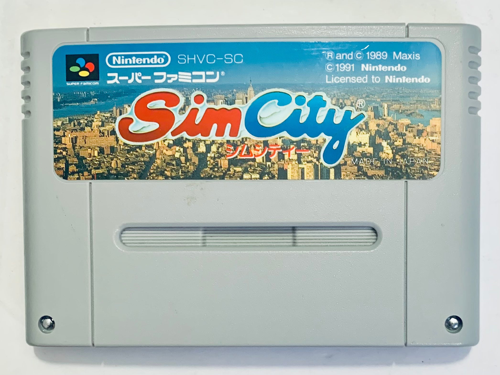 SimCity - Super Famicom - SFC - Nintendo - Japan Ver. - NTSC-JP - Cart ...
