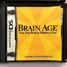 Load image into Gallery viewer, Brain Age: Train Your Brain in Minutes a Day! - Nintendo DS / DSLite DSi XL - NTSC - CIB (NTR-ANDE-USA)