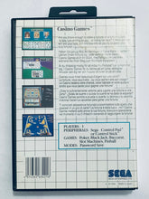 Load image into Gallery viewer, Casino Games - Sega Master System - SMS - PAL - CIB (7021)