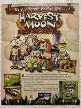 Cargar imagen en el visor de la galería, Harvest Moon: Back to Nature - PlayStation - Original Vintage Advertisement - Print Ads - Laminated A4 Poster
