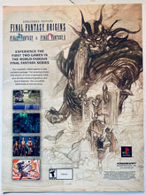 Load image into Gallery viewer, Final Fantasy Origins: FF & FFII - PlayStation - Original Vintage Advertisement - Print Ads - Laminated A4 Poster