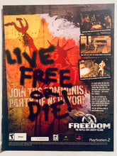 Load image into Gallery viewer, Freedom: The Batte for Liberty Island - PS2 PC Xbox - Original Vintage Advertisement - Print Ads - Laminated A4 Poster