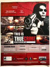 Load image into Gallery viewer, True Crime: Streets of LA - PS2 NGC Xbox - Original Vintage Advertisement - Print Ads - Laminated A4 Poster