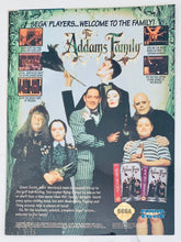 Load image into Gallery viewer, The Adam’s Family - Genesis Game Gear - Original Vintage Advertisement - Print Ads - Laminated A4 Poster