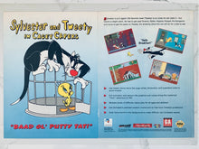 Load image into Gallery viewer, Sylvester and Tweety in Cagey Capers - Genesis - Original Vintage Advertisement - Print Ads - Laminated A3 Poster
