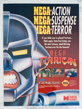 Load image into Gallery viewer, Mega Turrican - Genesis - Original Vintage Advertisement - Print Ads - Laminated A4 Poster