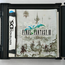 Load image into Gallery viewer, Final Fantasy III - Nintendo DS / DSLite DSi XL - NTSC - Box & Manual (NTR-AFFE-USA)