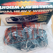 Cargar imagen en el visor de la galería, HORI Fighting Stick / Heavy Weight Dual Controller - Sega Genesis / CD / SNES - Arcade Joystick - Vintage - CIB - US ver. (HDJ-07)
