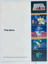 Cargar imagen en el visor de la galería, Paper Mario - N64 - Original Vintage Advertisement - Print Ads - Laminated A4 Poster