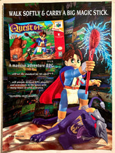 Cargar imagen en el visor de la galería, Quest 64 - N64 - Original Vintage Advertisement - Print Ads - Laminated A4 Poster