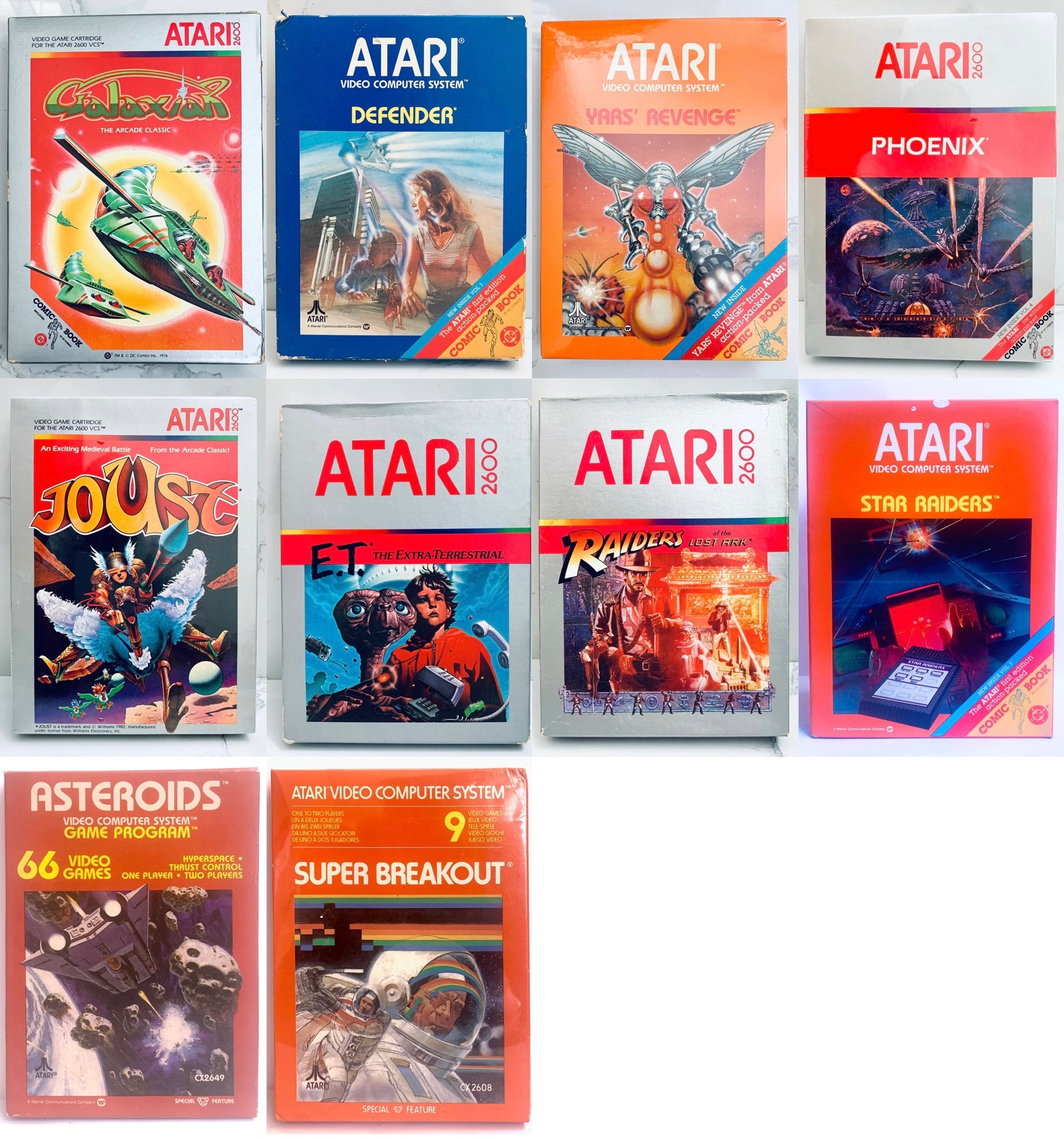 Set of 11 Atari Inc. Games - Atari 2600 VCS - NTSC - Brand New – Cuchiwaii