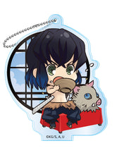 Load image into Gallery viewer, Kimetsu no Yaiba - Hashibira Inosuke - Tojikore Machiai Chaya Acrylic Keychain