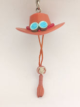 Cargar imagen en el visor de la galería, One Piece Porgass D. Ace Hat Keychain Mascot Key Holder Strap