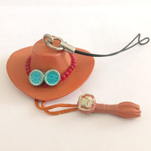 Cargar imagen en el visor de la galería, One Piece Porgass D. Ace Hat Keychain Mascot Key Holder Strap